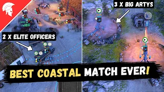 Company of Heroes 3 - BEST COASTAL MATCH EVER! - Wehrmacht Gameplay - 4vs4 Multiplayer