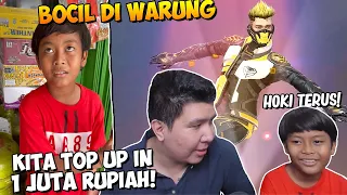 BOCIL DI WARUNG KITA KASIH 1 JUTA RUPIAH BUAT TOP UP FREE FIRE!