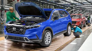 Inside Massive Factory Producing The Brand New 2024 Honda CR-V - Production Line