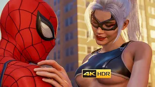 Black Cat Surprised Spider Man With Her New Suit | Spider Man 4K 60FPS ULTRA