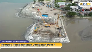 Progres Jembatan Palu 4 Video 28 April 2023