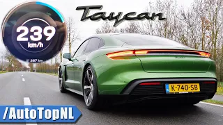 Porsche Taycan RWD | ACCELERATION TOP SPEED & LAUNCH CONTROL by AutoTopNL