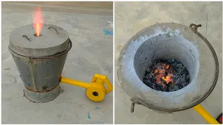 How To Make Metal Melting Furnace at home / Diy Furnace In Hindi