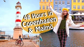 Copenhagen & Malmö Travel Vlog  - Food & Biking