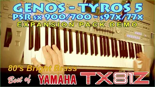 Best of TX81Z • Expansion Pack for Yamaha Arranger - GENOS / TYROS 5 / SX900/700, PSRs 970/770 etc.