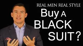 Should a Man Buy a Black Suit - Men's Style Fashion Advice - When to wear 2-Piece Black Suits