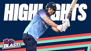 Dawid Malan Stars With 83 In Roses Match | Yorkshire v Lancashire - Highlights | Vitality Blast 2023