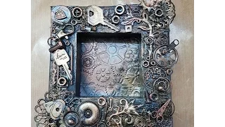 Mixed Media Steampunk Altered Frame