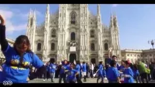 Flashmob de Marinera en Milán 2015 - Sueños de Gloria.