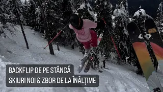 Backflip de pe stâncă, skiuri noi & zbor la înălțime!