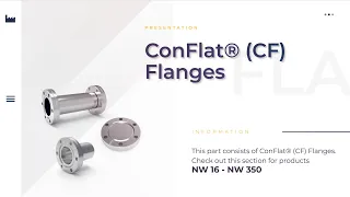 ConFlat® (CF) Flanges
