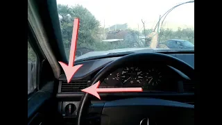 Mercedes Benz W124 - Remove / Fit dashboard SIDE vents DIY