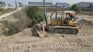 Incredible Project, New Land Filling Heavy Duty Operator Bulldozer Push Dirt Clearing Land