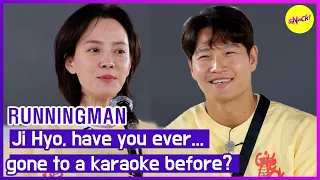 [HOT CLIPS][RUNNINGMAN]Ji Hyo, have you ever...gone to a karaoke before?(ENGSUB)