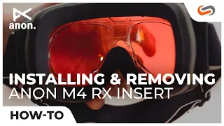 How to Install & Remove Rx Snow Insert in the Anon M4 Snow Goggle | SportRx