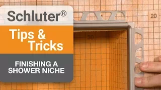 Tips on finishing a shower niche