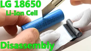 LG 18650 Li-Ion Cell Teardown and Explanation LGEAS31865 2200mAh