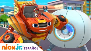 Blaze y los Monster Machines | ¡El robot Blaze salva el día! | Nick Jr. en Español