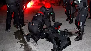 Los ultras del Spartak de Moscú siembran el terror en Bilbao
