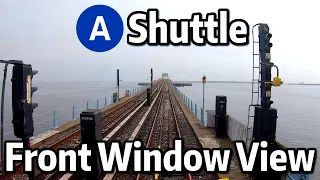 ⁴ᴷ⁶⁰ NYC Subway Front Window View - A Shuttle from Howard Beach to Far Rockaway