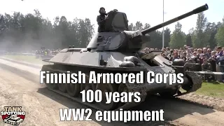 World War II Armor And Vehicles - Finnish Army Armored Corps 100 Years Parade - FinTank100