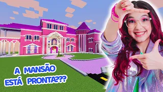 DECORANDO a MANSÃO ROSA dos SONHOS na nossa CIDADE no MINECRAFT | Luluca