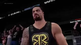 [WWE 2K16] Roman Reigns VS AJ Styles Extreme Rules 2016 Highlights