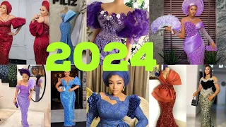 🔥😲#2024 Latest Lace Styles 4 Ladies /Elegant 😍Lace dresses For #owanbe Party #trending #lacestyles