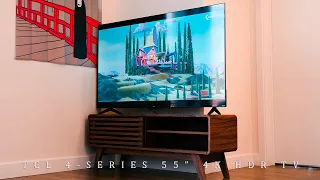 This is the ONLY 4K TV I can afford, Is it Good? | TCL 4-series 55" 4K TV Unbox & Review