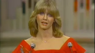 Olivia Newton-John wins Favorite Female Music Performer at People's Choice Awards 1977