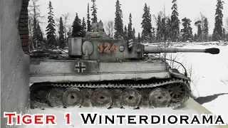 Tiger 1 Winter Diorama Teil 5 Schneeeffekt Modellbau Panzer