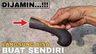 produksi membuat gagang golok dari kayu buat menambah penghasilan. @bangsyam22