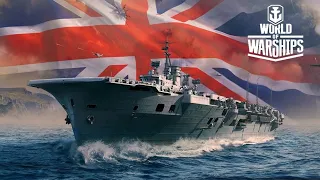 AUDACIOUS - АВИАНОСЕЦ ВЕЛИКОБРИТАНИИ Х УРОВНЯ В РБ(0.10.10) | WORLD OF WARSHIPS