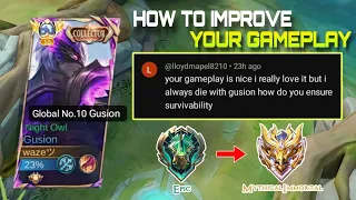 TIPS TO PUSH YOUR RANK & TO IMPROVE YOUR GAMEPLAY USING GUSION! 💯