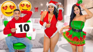 BOYFRIEND RATES MY HOTTEST CHRISTMAS COSTUMES!