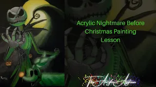 Easy Acrylic Nightmare Before Christmas Painting Tutorial