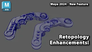 Modeling with Retopology and Make Live Enhancements (Maya 2024 New Feature!)