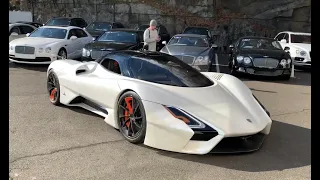 SSC Tuatara - Startup, Massive Revs, Walkaround - Pagani Huayra & LaFerrari