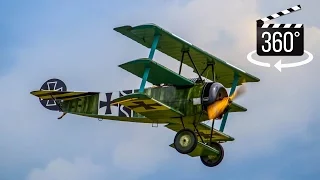 360°🎬 Fly in a real Fokker WW1 Dr. 1 Triplane