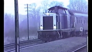 Xanten - Kleve: Führerstandsmitfahrt 27.12.1989