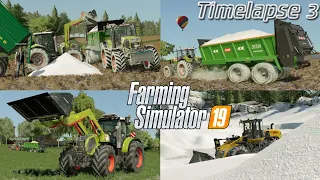 Spreading LIME and VISITING a LIME WORKS with @The CamPeR! 🤩🚜💨 | [FS19] - Timelapse #3 Hof Bergmann