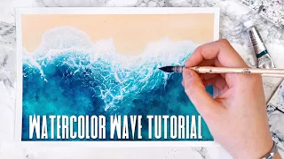 The Easiest Way to Paint Waves | Watercolour Tutorial