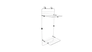 StoreSmith OvertheDoor Folding Dryer Rack