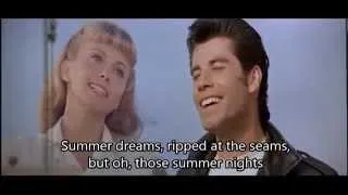 OLIVIA NEWTON JOHN & JOHN TRAVOLTA SUMMER NIGHTS (WITH LYRICS)