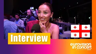 Nutsa Buzaladze (Georgia) - Eurovision in Concert 2024 Interview (Amsterdam 13.04.2024)