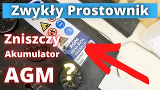 ⛔️ Ładowanie Akumulatora AGM zwykłym prostownikiem. TAK czy NIE ? S4E28