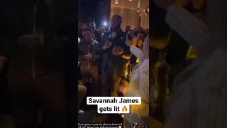 LeBron and Savannah get lit at LeBron’s after party! 😂😂😂