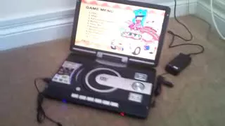 Testing 300vcd game in a portable dvd