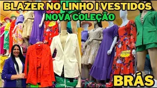 BLAZER NO LINHO I VESTIDOS NOVA COLEÇÃO BRÁS-SP