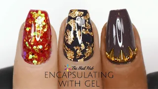 Encapsulating Nail Art With Gel